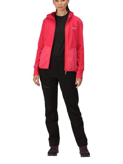 Regatta Womens/Ladies Textured Fleece Full Zip Hoodie - Rethink Pink/Tropical Pink product