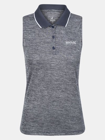 Regatta Womens/Ladies Tima II Sleeveless Polo Shirt - Navy product