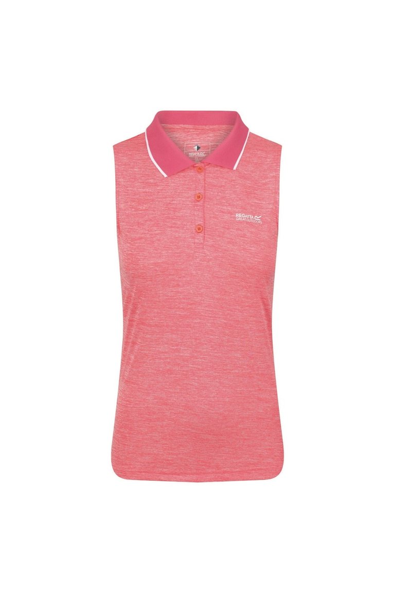 Womens/Ladies Tima II Sleeveless Polo Shirt - Tropical Pink - Tropical Pink