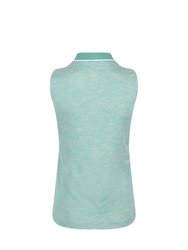 Womens/Ladies Tima II Sleeveless Polo Shirt - Turquoise