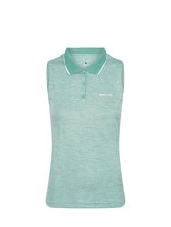 Womens/Ladies Tima II Sleeveless Polo Shirt - Turquoise - Turquoise