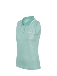 Womens/Ladies Tima II Sleeveless Polo Shirt - Turquoise