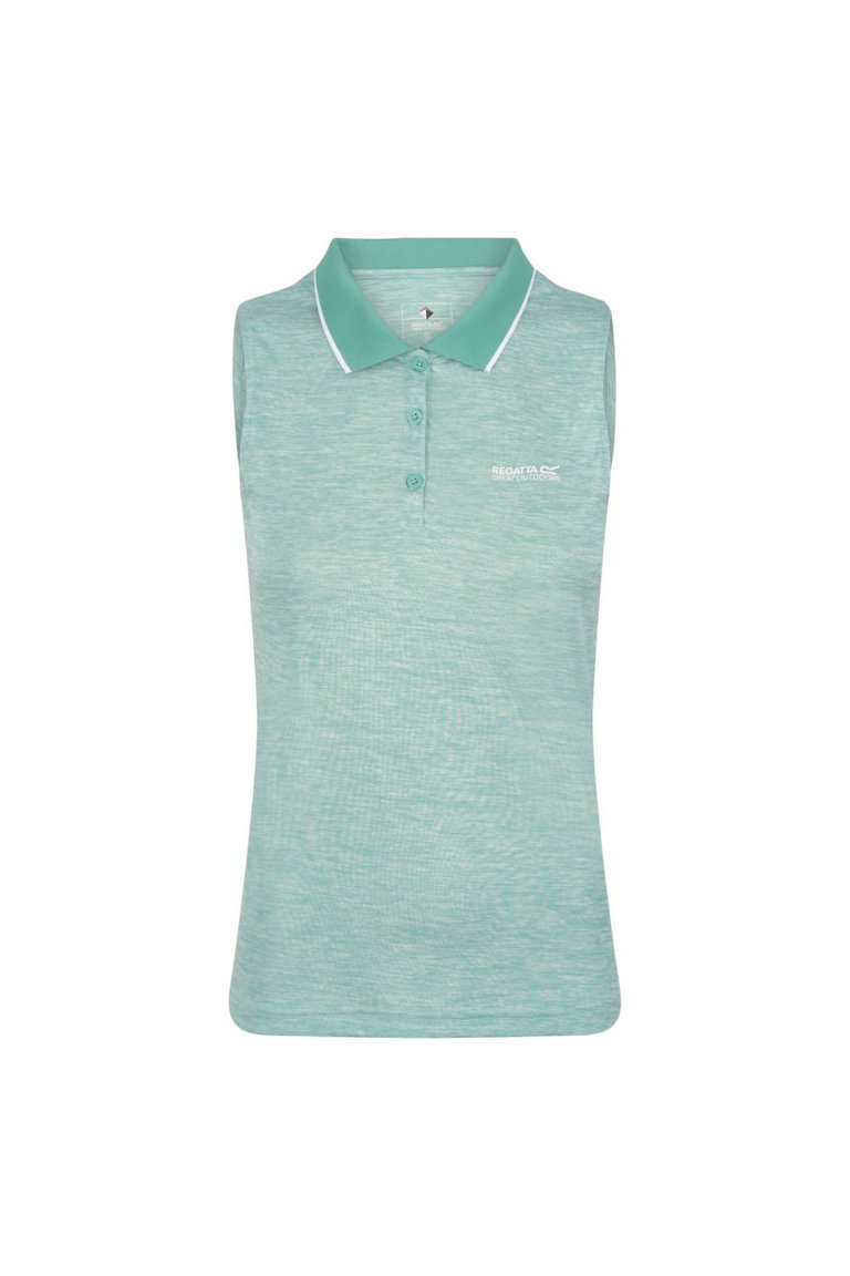 Womens/Ladies Tima II Sleeveless Polo Shirt - Turquoise - Turquoise