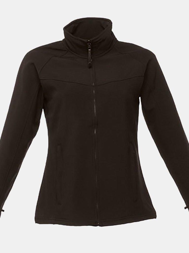 Womens/Ladies Uproar Softshell Jacket - All Black - All Black