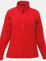 Womens/Ladies Uproar Softshell Jacket - Classic Red/Seal Gray - Classic Red/Seal Gray