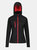 Womens/Ladies Venturer Hooded Soft Shell Jacket - Black/Classic Red