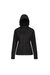 Womens/Ladies Venturer Hooded Soft Shell Jacket - Black