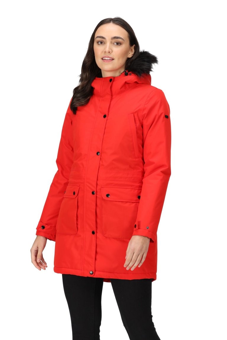 Womens/Ladies Voltera Heated Waterproof Jacket - Code Red - Code Red