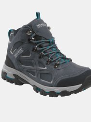 Womens/Ladies Walking Boots - Dark Grey/Niagra Blue - Dark Grey/Niagra Blue