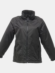 Womens/Ladies Waterproof Zip Up Jacket - Black - Black