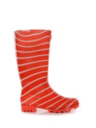Womens/Ladies Wenlock Striped Galoshes Boots