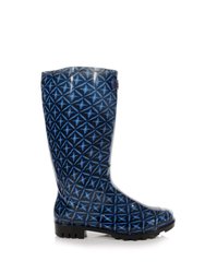 Womens/Ladies Wenlock Tile Galoshes - Navy