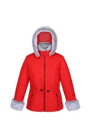 Womens/Ladies Willabella Faux Fur Trim Jacket - Code Red - Code Red