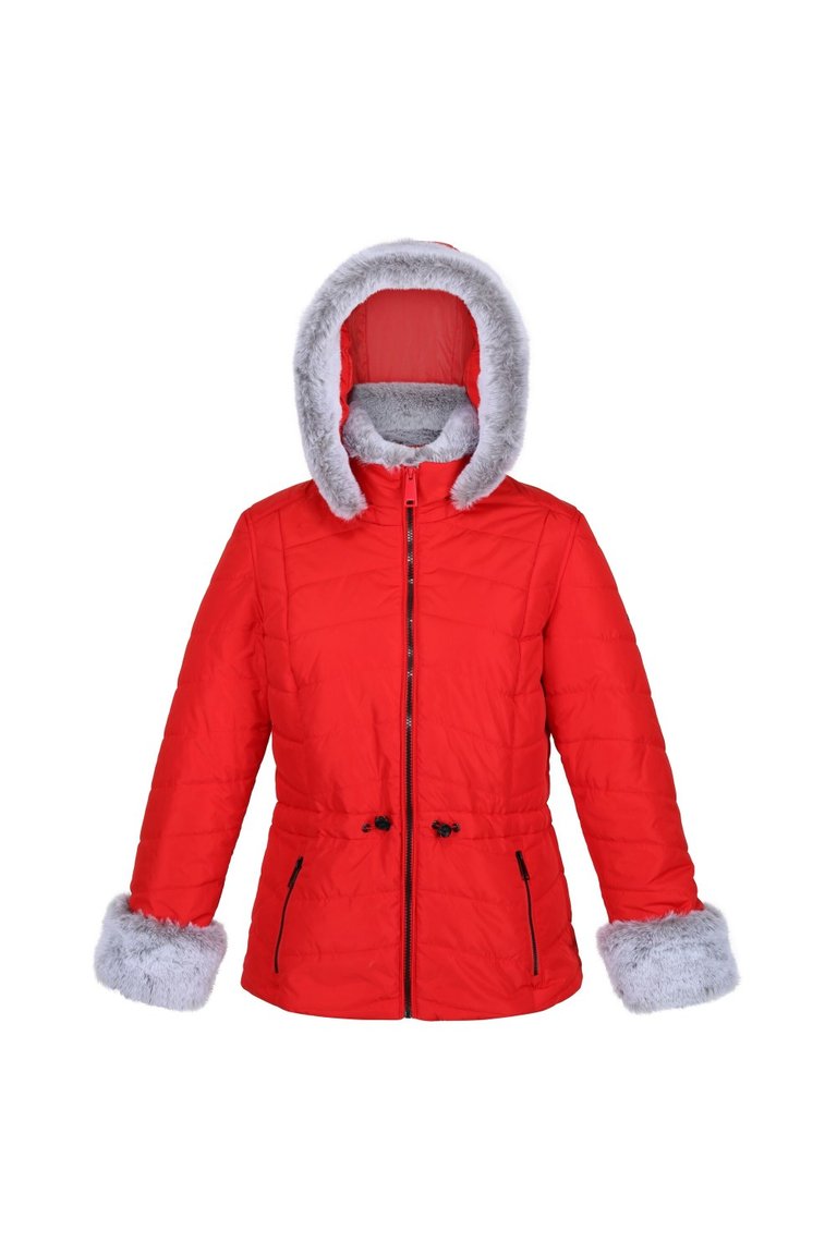 Womens/Ladies Willabella Faux Fur Trim Jacket - Code Red - Code Red