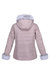 Womens/Ladies Willabella Faux Fur Trim Jacket - Lilac Chalk