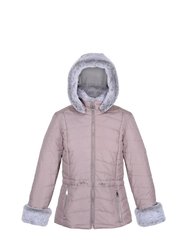 Womens/Ladies Willabella Faux Fur Trim Jacket - Lilac Chalk - Lilac Chalk