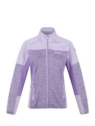 Womens/Ladies Yare V Fleece Jacket - Pastel Lilac/Light Amethyst - Pastel Lilac/Light Amethyst