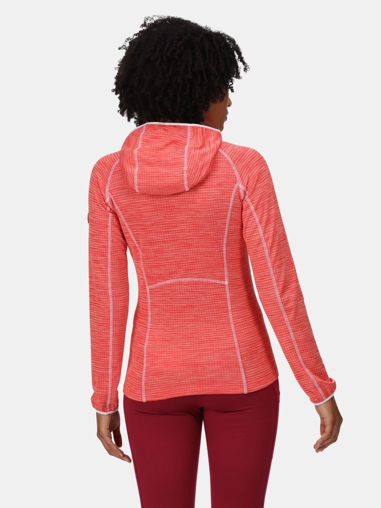 Womens/Ladies Yonder Full Zip Hoodie - Neon Peach