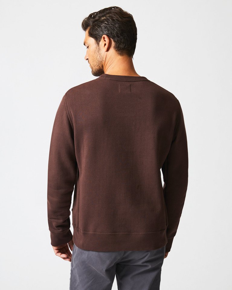 Billy Reid Dark Brown Muscle Shoals Sound Crewneck Sweatshirt