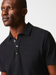 Pique Pensacola Polo T-Shirt - Black