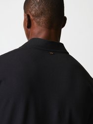 Pique Pensacola Polo T-Shirt - Black
