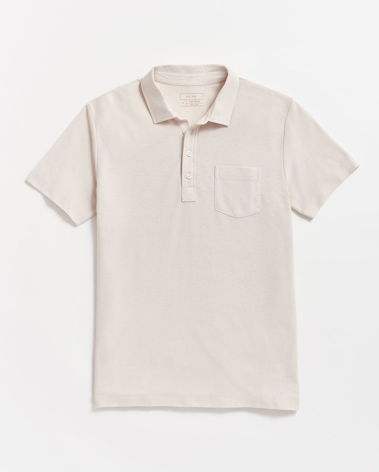 Pique Pensacola Polo T-Shirt - Natural - Natural