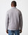Quilted Half Zip Sweatshirt - Medium Grey