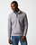 Quilted Half Zip Sweatshirt - Medium Grey - Medium Grey