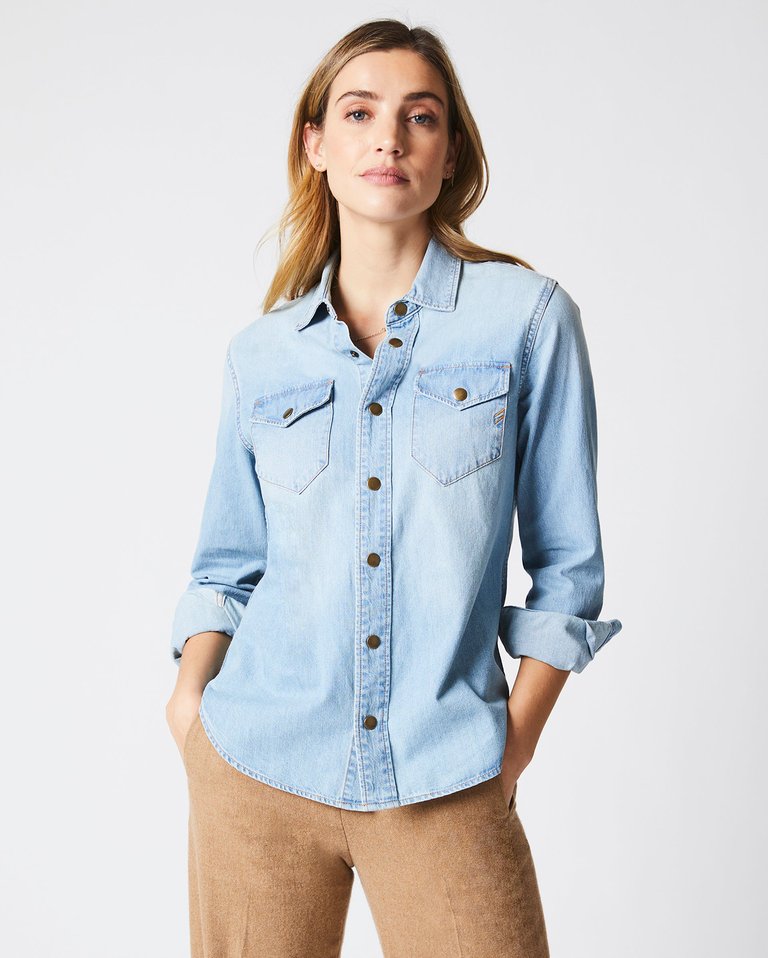 Billy Reid Denim Wash Women s Shoals Denim Shirt Verishop