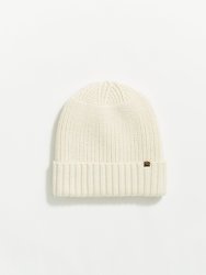 Wool Ribbon Beanie - Natural - Natural