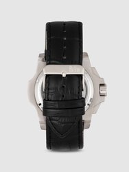 Commodus 48mm Leather Band Watch