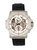 Commodus 48mm Leather Band Watch - Silver