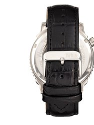 Reign Bauer Automatic Semi-Skeleton Leather-Band Watch