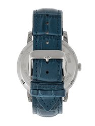 Reign Belfour Automatic Skeleton Leather-Band Watch