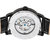 Reign Belfour Automatic Skeleton Leather-Band Watch