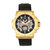 Reign Commodus Automatic Skeleton Leather-Band Watch - Gold/Black