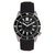 Reign Francis Leather-Band Watch w/Date - Black