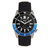 Reign Francis Leather-Band Watch w/Date - Black/Blue