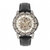 Reign Philippe Automatic Skeleton Leather-Band Watch - Black/White