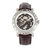 Reign Stavros Automatic Skeleton Leather-Band Watch