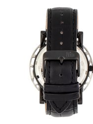 Reign Stavros Automatic Skeleton Leather-Band Watch