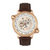 Reign Thanos Automatic Leather-Band Watch - Rose Gold/White