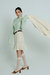 Light Weight Cotton Knit High Waist Skirt With Ruffled Hem - Sand