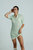 Light Weight Short Sleeve Button Up Cotton Knit Tennis Dress