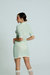 Light Weight Short Sleeve Button Up Cotton Knit Tennis Dress