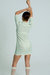 Light Weight Short Sleeve Button Up Cotton Knit Tennis Dress