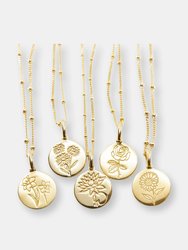 Birth Flower Necklaces