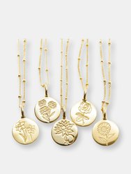 Birth Flower Necklaces