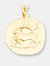 Capricorn Zodiac Necklace - Gold