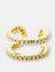 Double Pave Ear Cuff - Gold